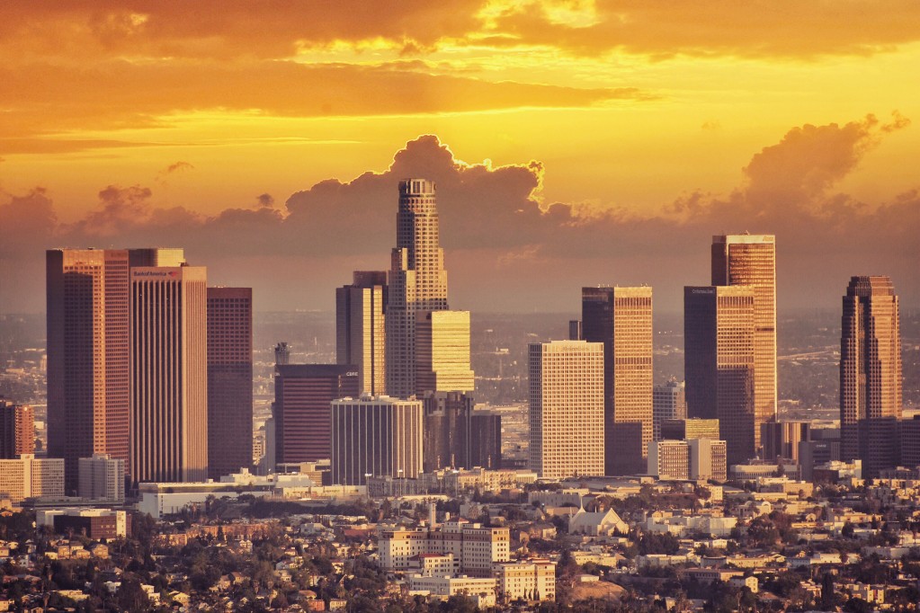 california skyline office buildings